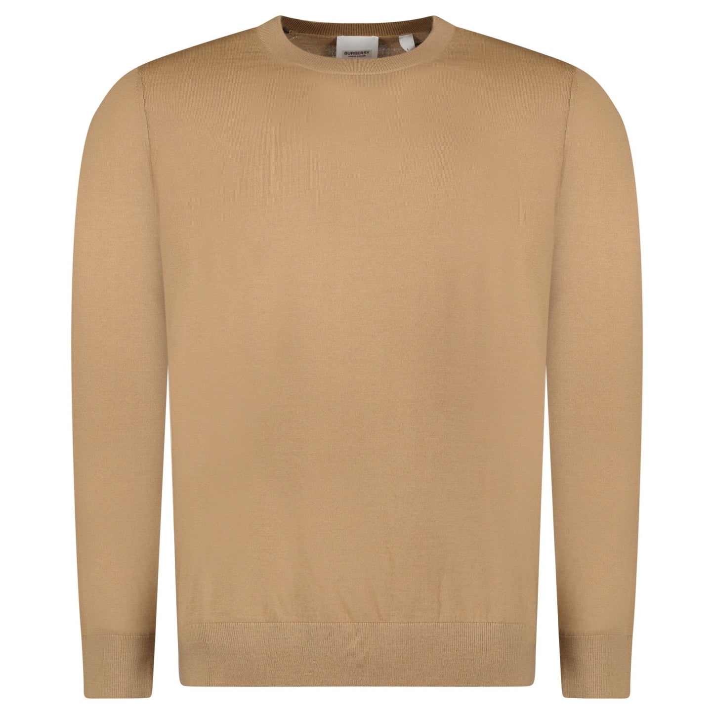 Burberry Check Wool Jumper Camel
