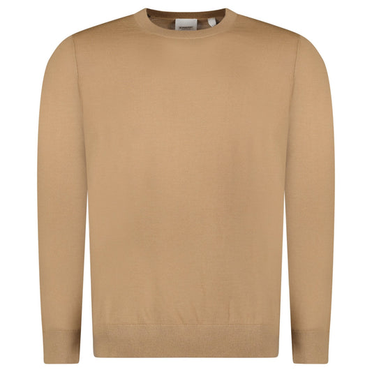 Burberry Check Wool Jumper Camel