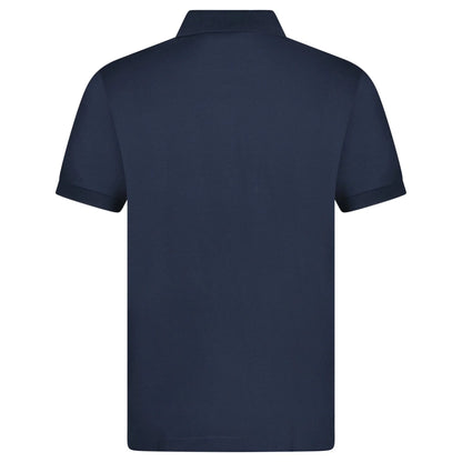 Burberry 'Hartford' Check Placket Polo Navy