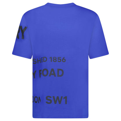 Burberry Horseferry Cotton T-Shirt Blue