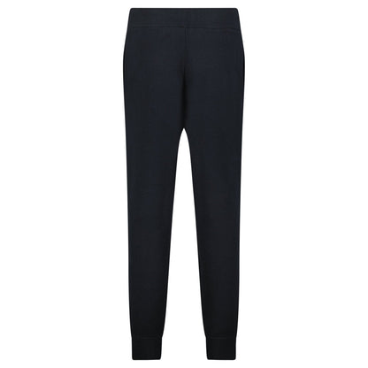 Burberry 'Hunton' Knitted Cuffed Cashmere Sweatpants Black