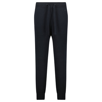 Burberry 'Hunton' Knitted Cuffed Cashmere Sweatpants Black