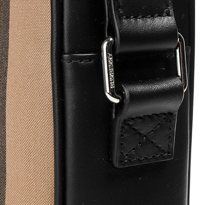 Burberry 'Paddy' Check Messenger / Side Bag Black