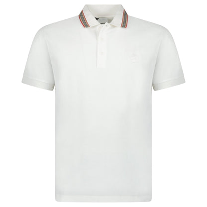 Burberry 'Pierson' TB Collar Polo-Shirt White