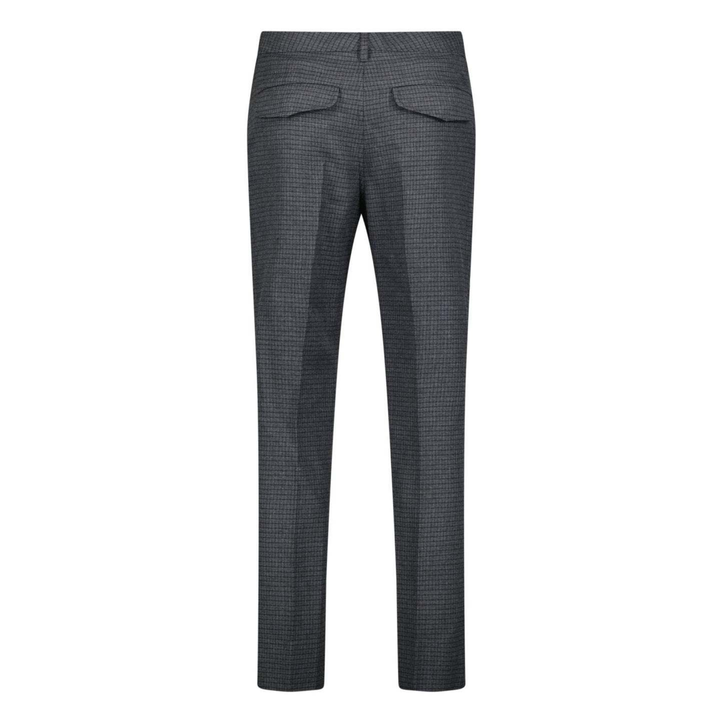 Burberry 'Shilton' Wool Pattern Trousers Charcoal