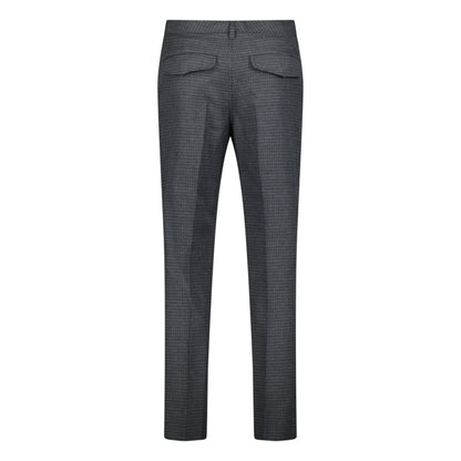 Burberry 'Shilton' Wool Pattern Trousers Charcoal