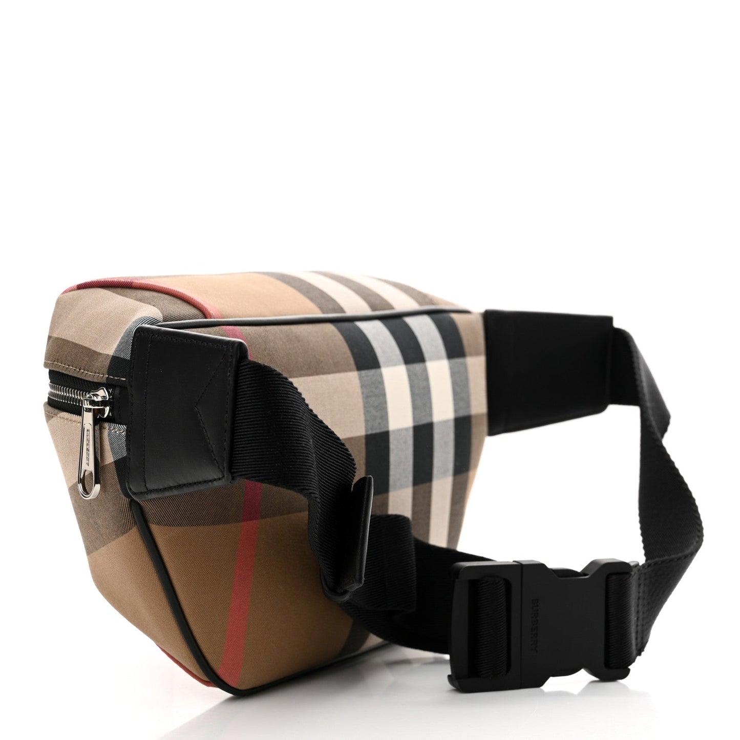 Burberry 'Sonny' Bum/Side Taupe Brown Check Bag