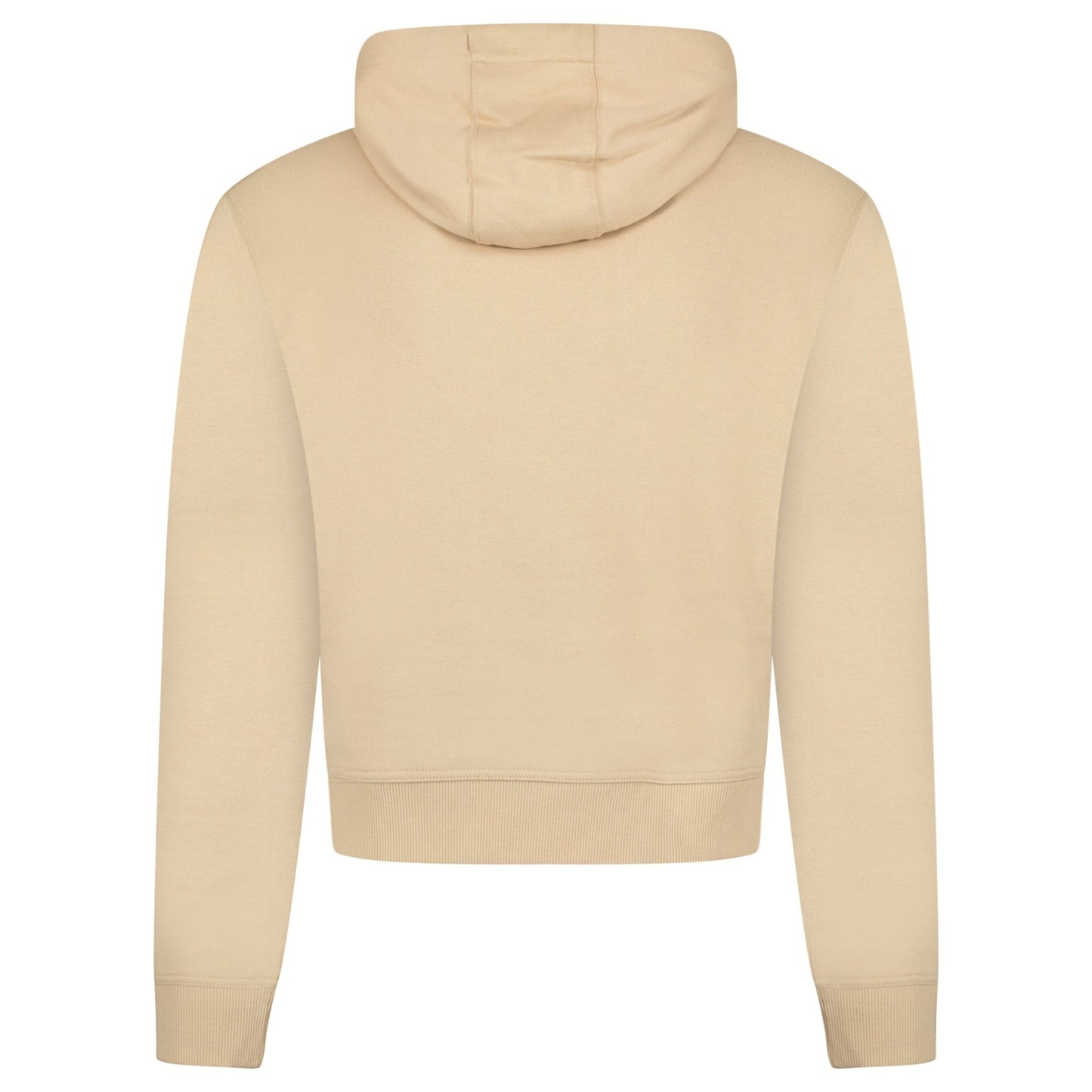 Burberry 'Talley' Embroidery Logo Check Hooded Sweatshirt Beige