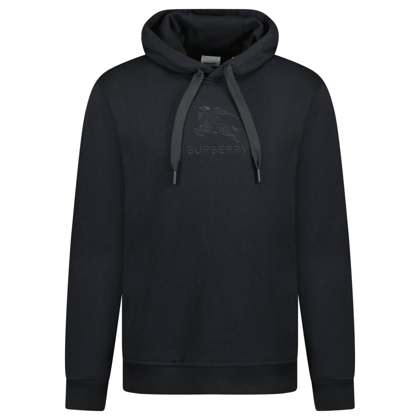 Burberry 'Tidan' Embroidered Logo Hoodie Black
