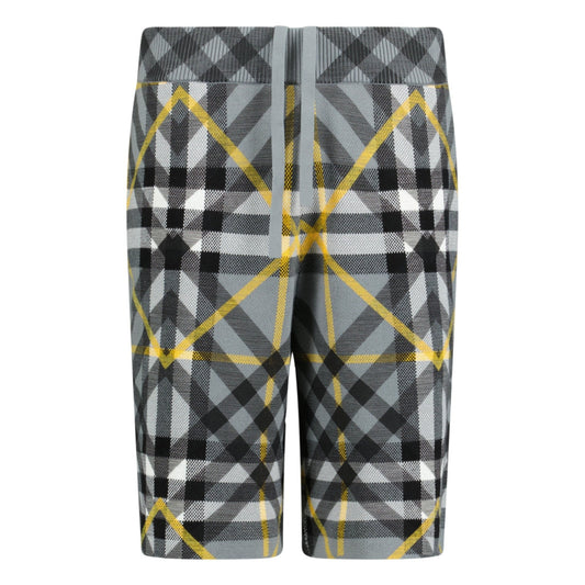 Burberry 'Tilton' Cotton Shorts Yellow & Grey