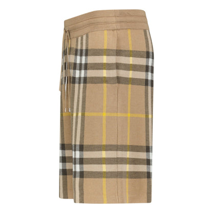 Burberry 'Weaver' Cotton Shorts Truffle Check Brown
