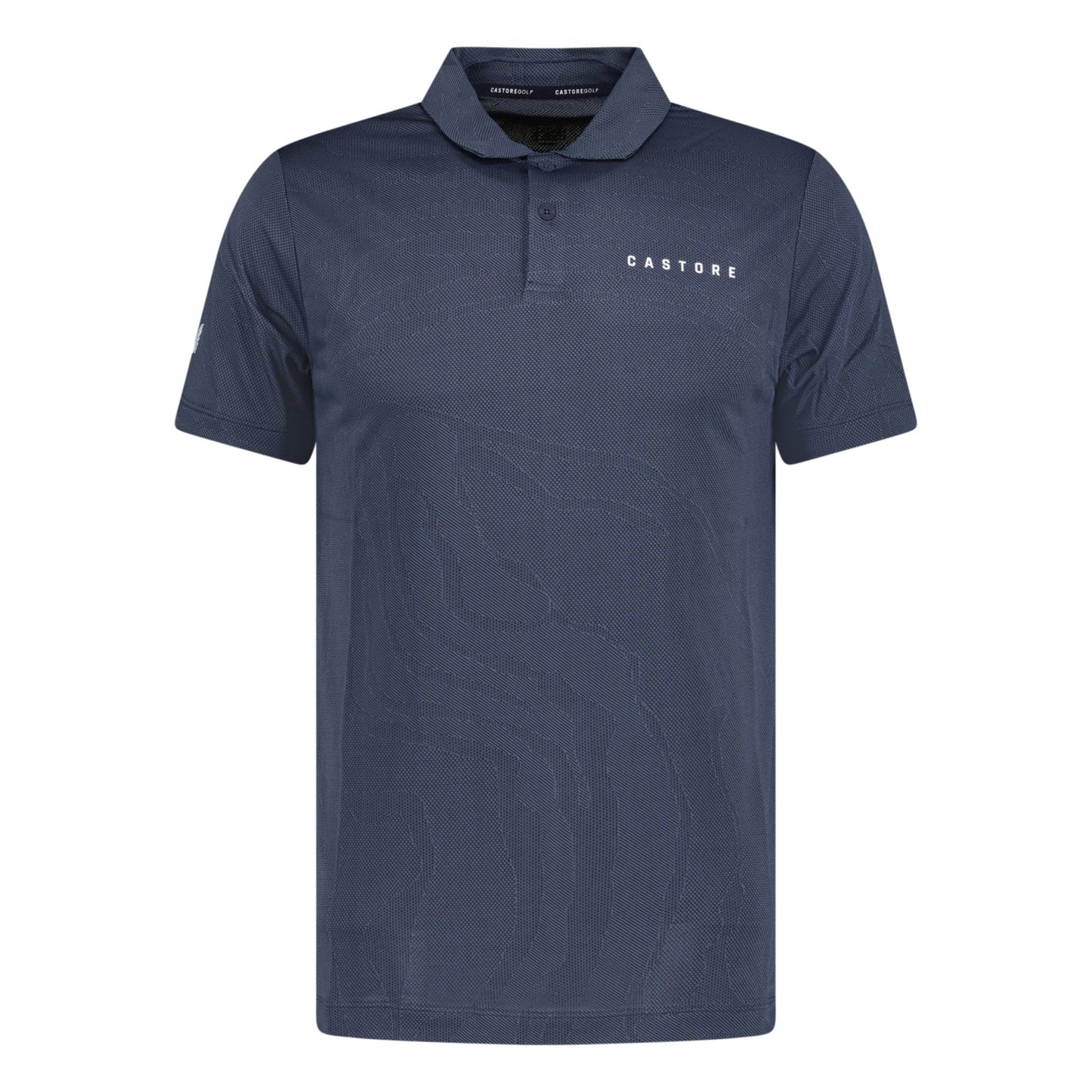 Castore Engineered Knit Golf Polo Midnight Navy