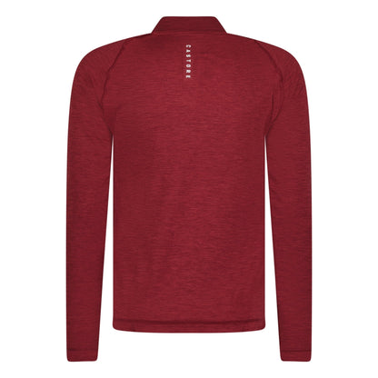 Castore Seamless Long Sleeve Golf Mock Neck  Cabernet Red