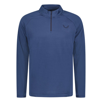 Castore Soft Shell Tech Golf Half Zip Oceana Blue