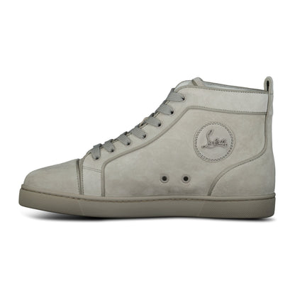 Christian Louboutin Orlato Flat High Top Sneakers Light Grey