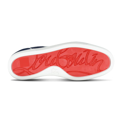 Christian Louboutin 'Varsijunior' Sneakers Denim & White