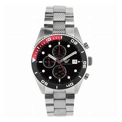 Emporio Armani AR5855 Men's Silver Chronograph Watch