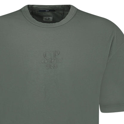 CP Company 20/1 Jersey Boxy Logo T-Shirt Grape Leaf