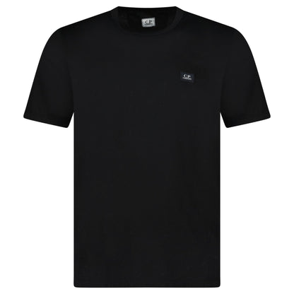 CP Company 30/1 Jersey Logo Patch Black T-Shirt