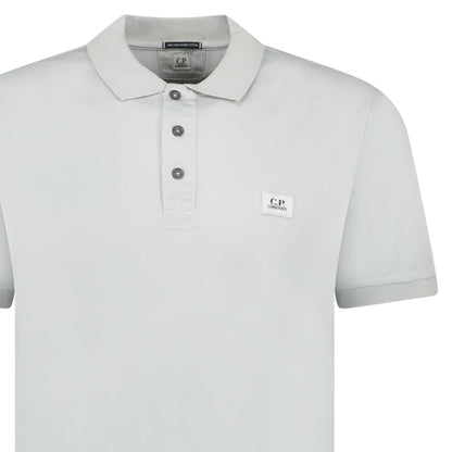 CP Company 70/2 Mercerized Polo Shirt in Blue Fox
