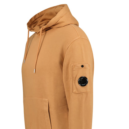 CP Company Lens Diagonal Raised Hooded Fleece Apricot