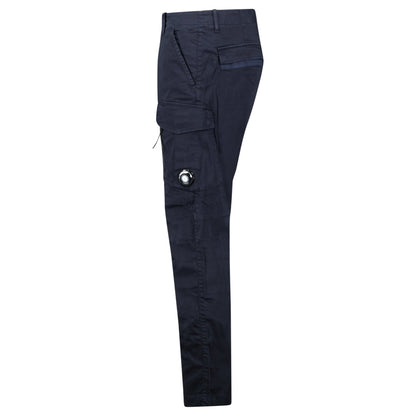 CP Company Lens Garment Dyed Ergonomic Cargo Pants Navy