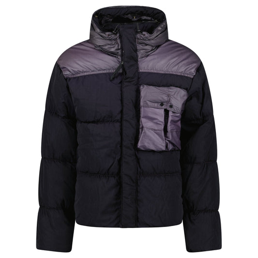 CP Company Eco Chrome R Mixed Goggle Down Jacket Nightshade