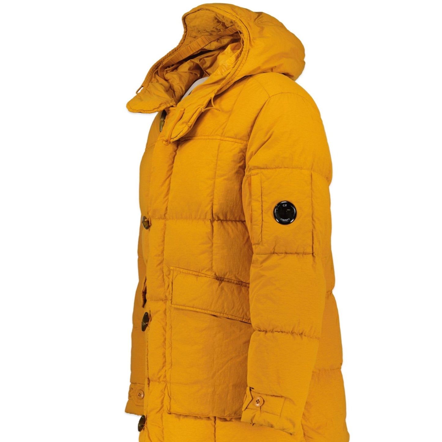CP Company Flatt Nylon Padded Lens Shell Jacket Orange
