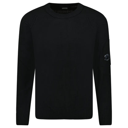 CP Company Lambswool GRS Crew Neck Full Knit Black