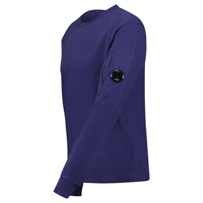 CP Company Lens Light Fleece Sweatshirt Medval Blue