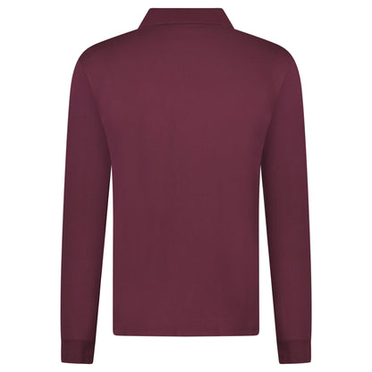 CP Company Long Sleeve Piquet Polo T-Shirt Potent Purple