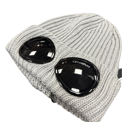CP Company Wool Goggle Beanie Moon Melange Grey