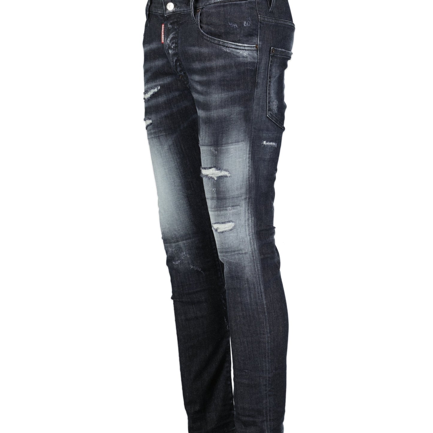 DSquared2 'Super Twinky Jean' Felt Logo Slim Fit Jeans Black
