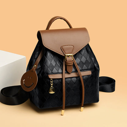 Women’s Leather Backpack – Casual & Multifunctional Shoulder Bag for School, Travel & Everyday Use