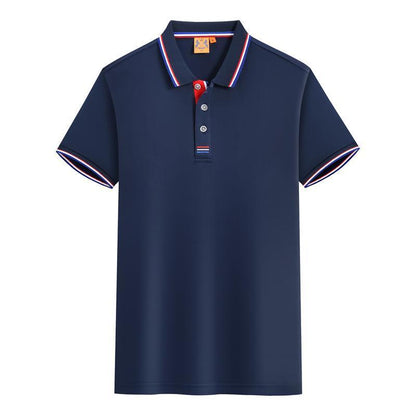 Men’s Summer Lapel Short Sleeve Polo Shirt – Lightweight Slim Fit Casual Top