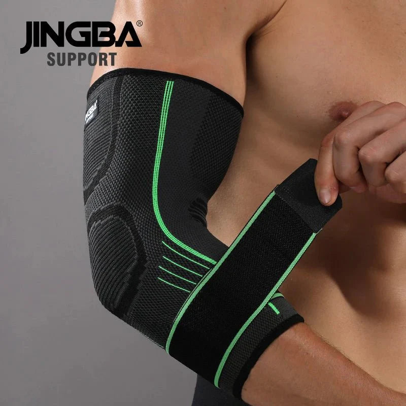 Nylon Spandex Arm Support Compression Sleeve for Tennis Elbow Pain Relief and Comfort