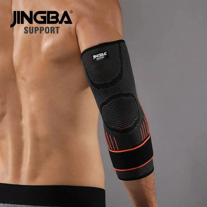Nylon Spandex Arm Support Compression Sleeve for Tennis Elbow Pain Relief and Comfort