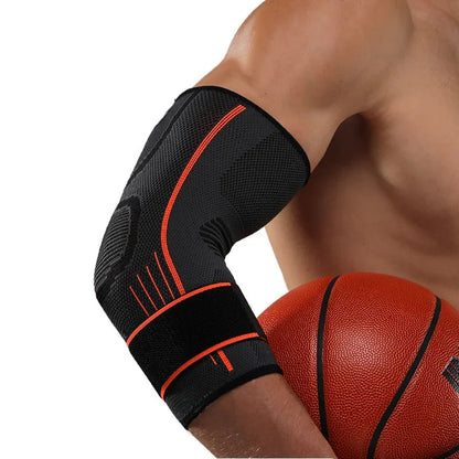 Nylon Spandex Arm Support Compression Sleeve for Tennis Elbow Pain Relief and Comfort