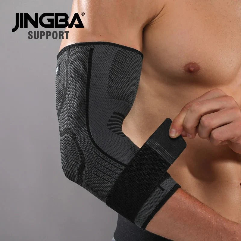 Nylon Spandex Arm Support Compression Sleeve for Tennis Elbow Pain Relief and Comfort