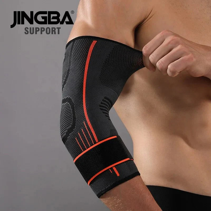 Nylon Spandex Arm Support Compression Sleeve for Tennis Elbow Pain Relief and Comfort