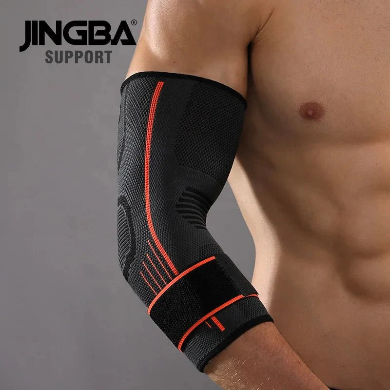 Nylon Spandex Arm Support Compression Sleeve for Tennis Elbow Pain Relief and Comfort