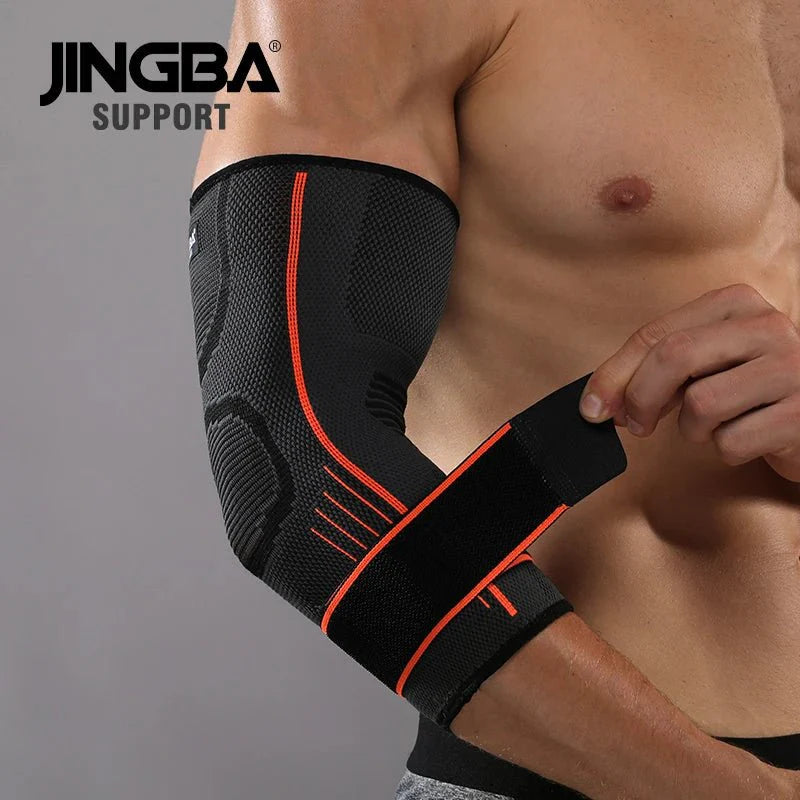 Nylon Spandex Arm Support Compression Sleeve for Tennis Elbow Pain Relief and Comfort