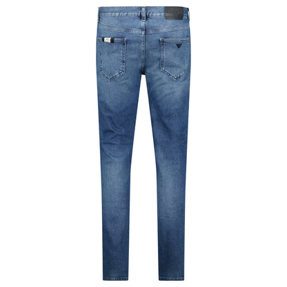 Emporio Armani J16 Slim-Cut Stonewashed Jeans in Blue