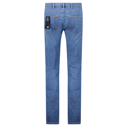 Emporio Armani J45 Regular Fit 5 Pocket Jeans Blue