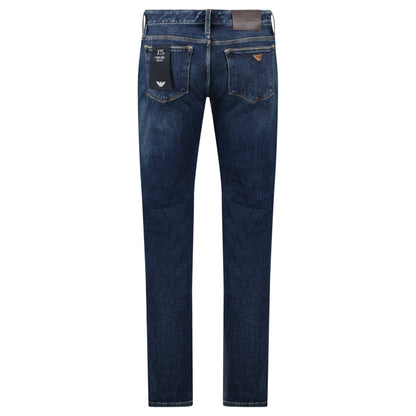 Emporio Armani J75 Slim Fit 5 Pocket Jeans Dark Blue