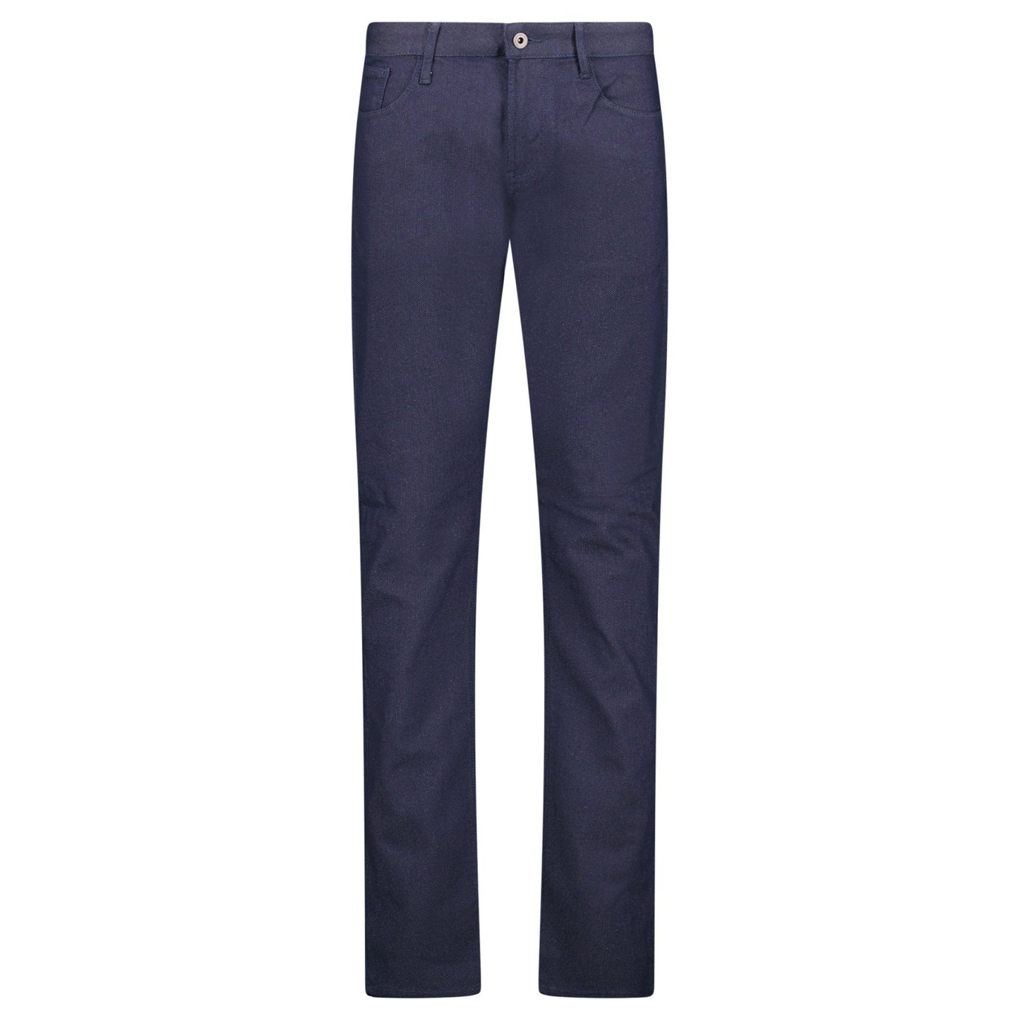 Emporio Armani J06 Slim Fit 5 Pocket Grey Eagle Black Belt Patch Jeans Navy