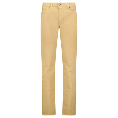 Emporio Armani J06 Slim Fit 5 Pocket Silver Eagle Belt Patch Jeans Beige