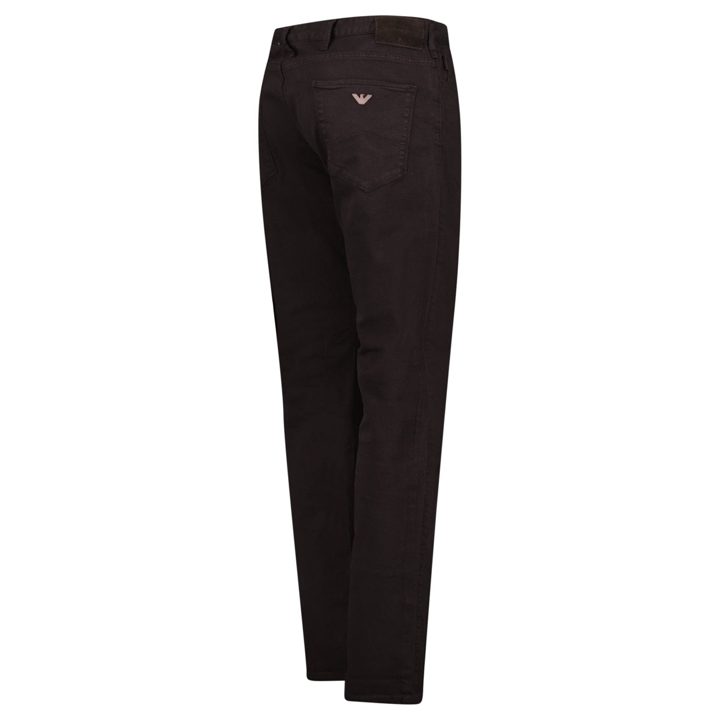 Emporio Armani J06 Slim Fit 5 Pocket Silver Eagle Belt Patch Jeans Black