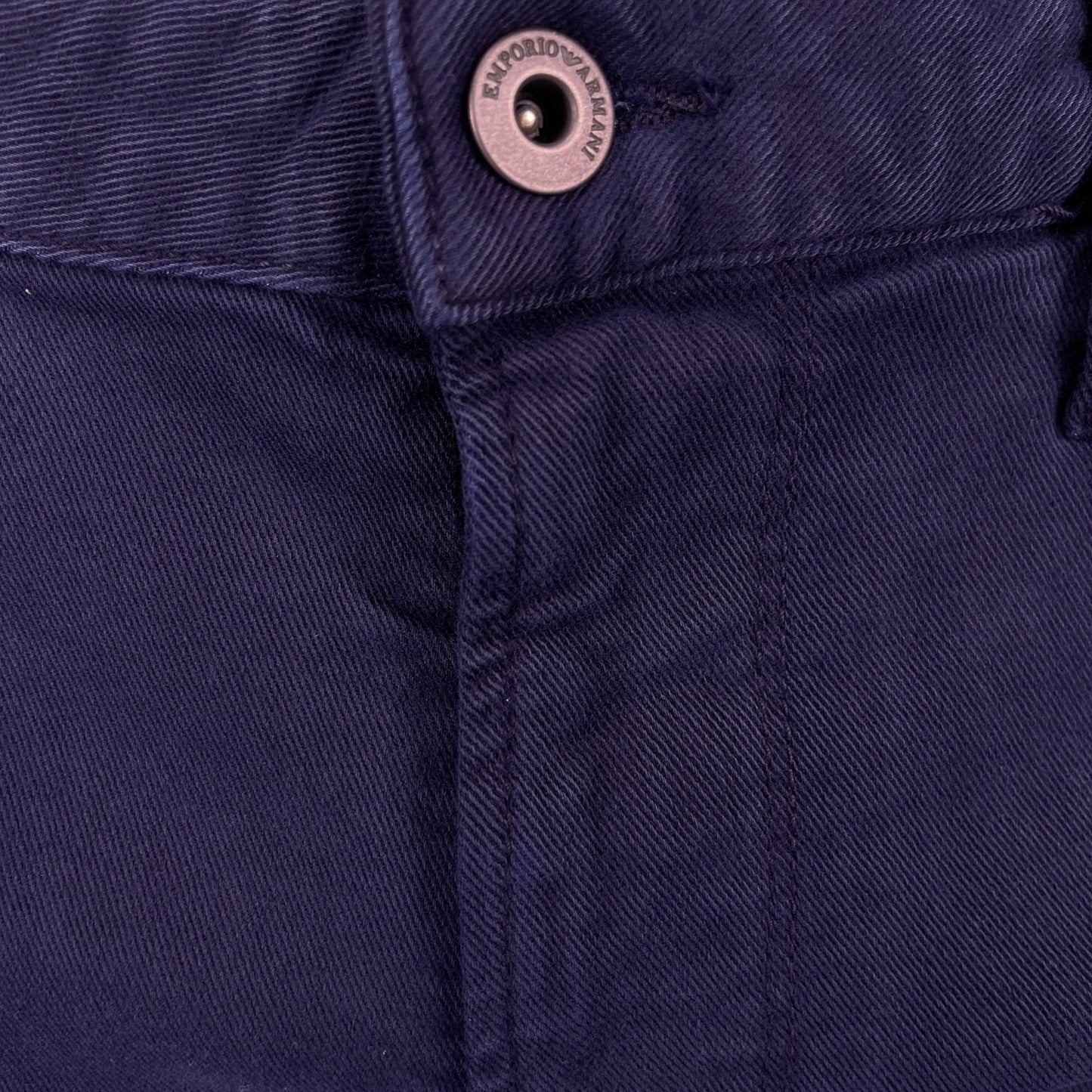 Emporio Armani J06 Slim Fit 5 Pocket Silver Eagle Belt Patch Jeans Navy