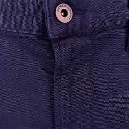 Emporio Armani J06 Slim Fit 5 Pocket Silver Eagle Belt Patch Jeans Navy